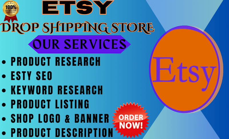 Cover image for Etsy Dropshipping Store Setup for Unique Product Sales