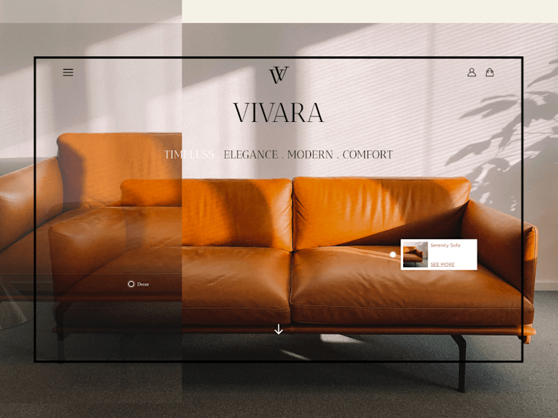 Cover image for VIVARA Furniture Website - Ecommerce 