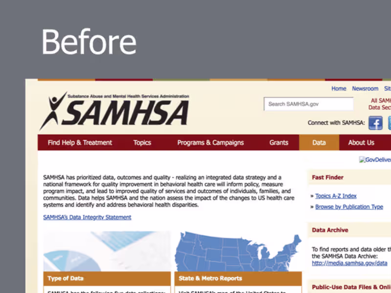 Cover image for CBHSQ Project | UX for Public Health Data