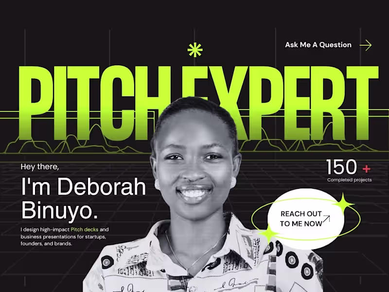 Cover image for Pitch Deck & Presentation Design for Startups and Founders