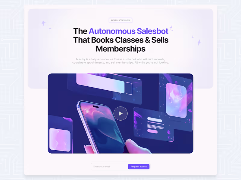 Cover image for Framer website for Memby.ai (https://Memby.ai). All illustra...