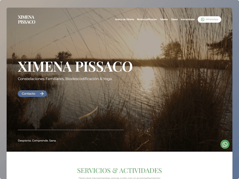 Cover image for Ximena Pissaco - Yoga Teacher