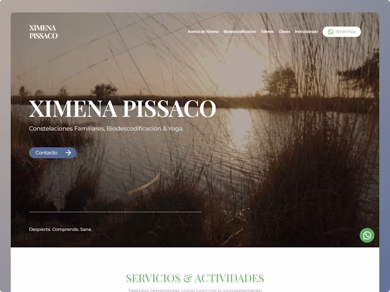 Cover image for Ximena Pissaco - Yoga Teacher