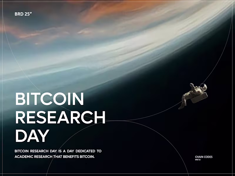 Cover image for Bitcoin Research Day Website Design