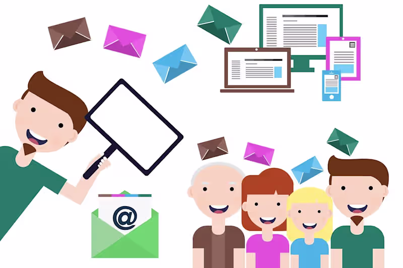 Cover image for Email newsletter content marketing (rate for 4 issues a month)