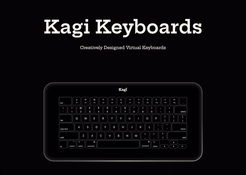 Cover image for Kagi Virtual Keyboards Design and Animation