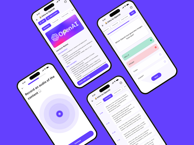 Cover image for AI Note-Taking Mobile Application Development