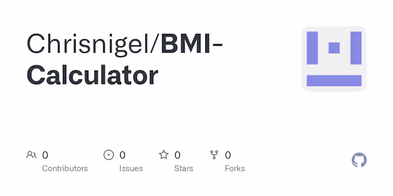 Cover image for Chrisnigel/BMI-Calculator