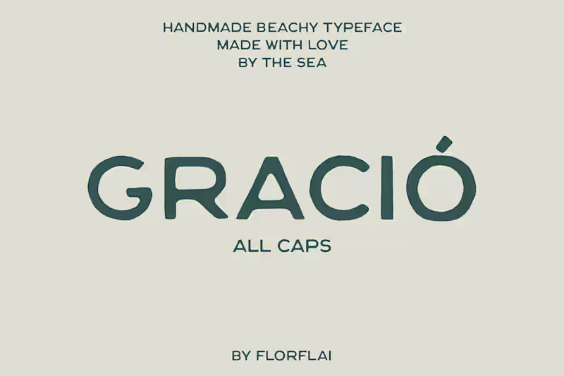 Cover image for Gració - handmade vintage font