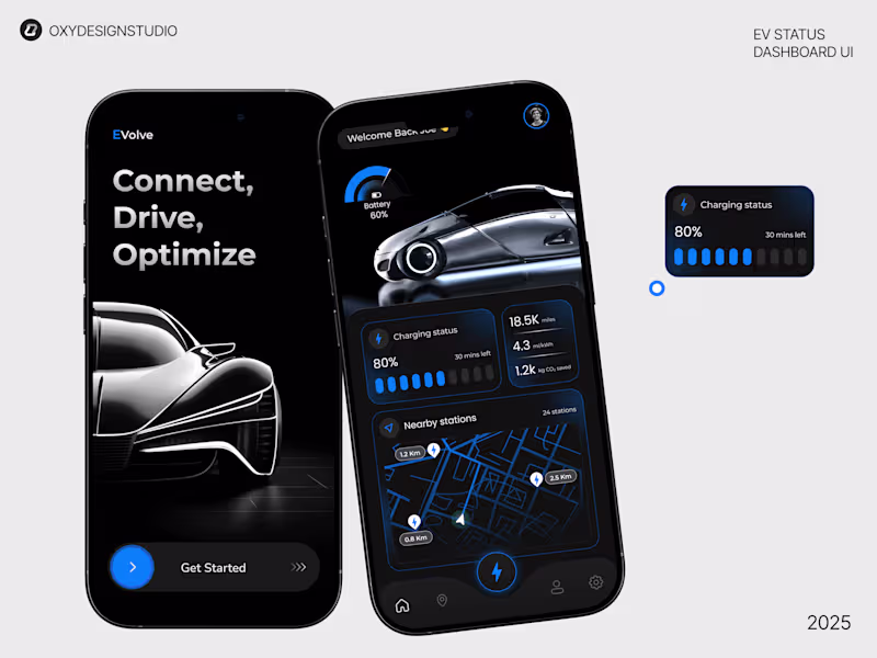 Cover image for EVolve | EV Status Dashboard UI