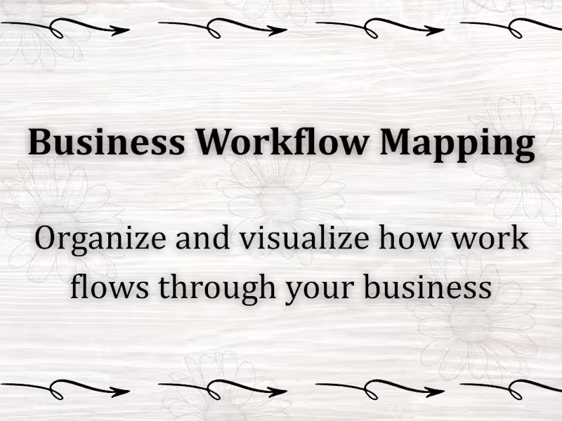 Cover image for Business Workflow Mapping & Process Design