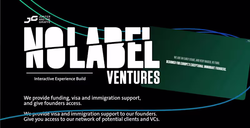 Cover image for No Label Ventures | Immersive Website Build on Behance