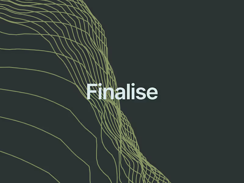 Cover image for Finalise