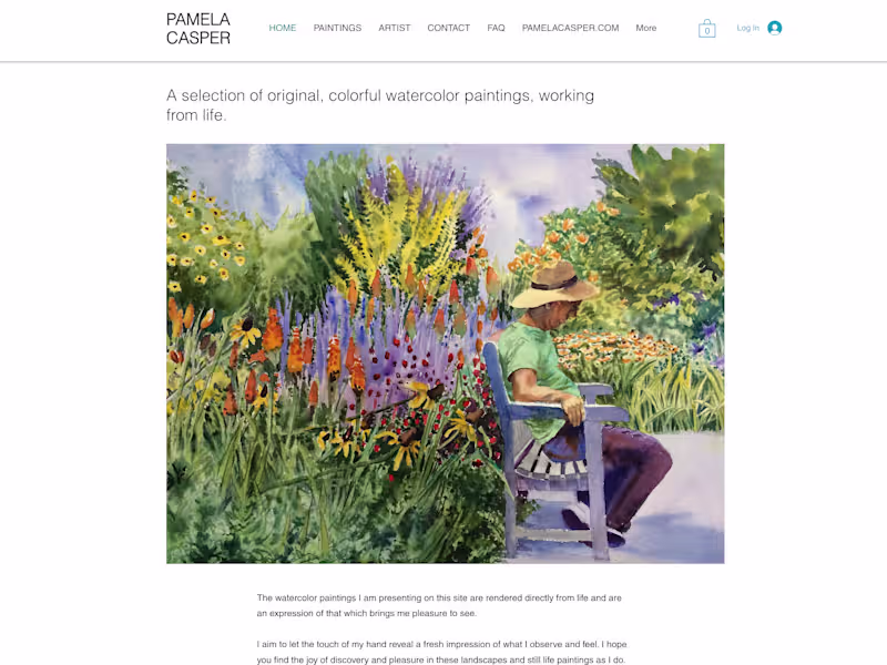 Cover image for Pamela Casper, a Brooklyn based naturalist painter