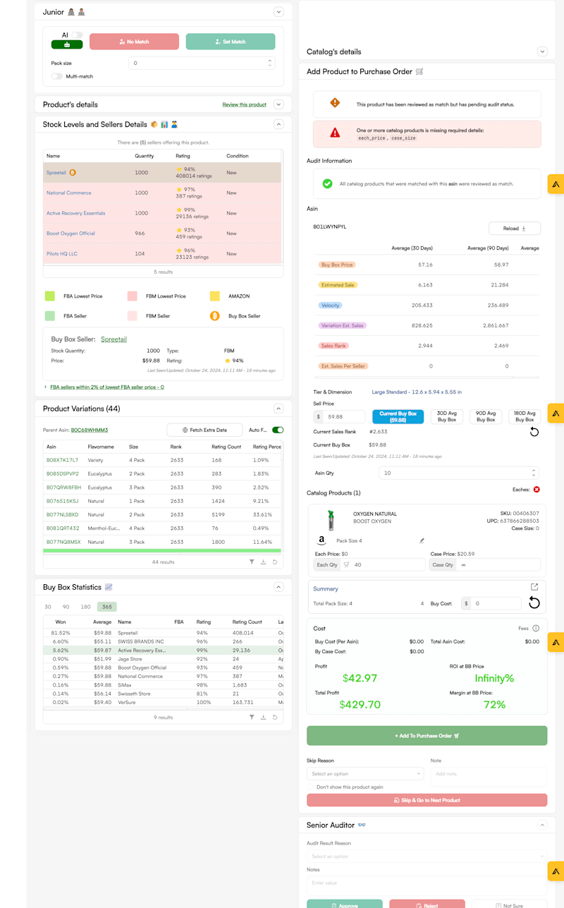 Cover image for Senior Product Search and Catalog Audit System