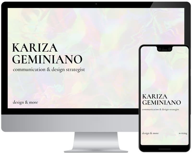 Cover image for Kariza Geminiano personal website