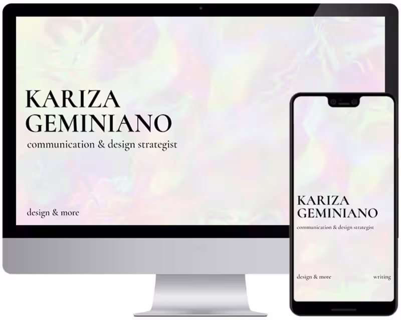 Cover image for Kariza Geminiano personal website