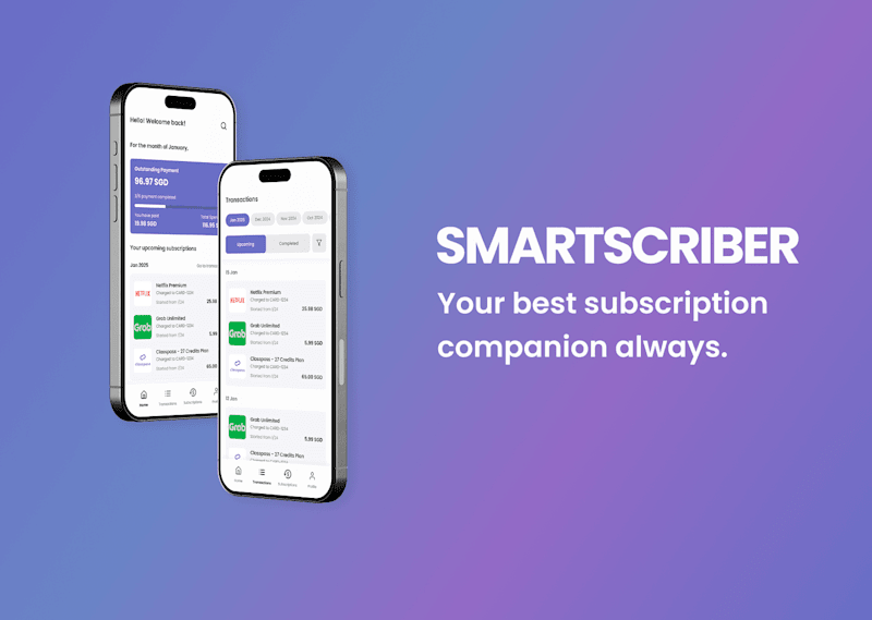 Cover image for Smartscriber - Your best subscription companion always.