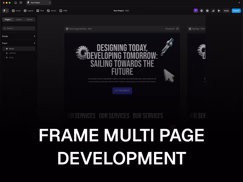 Cover image for Framer Multi Page Website Development