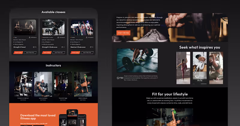 Cover image for Fitness / Gym Membership Website