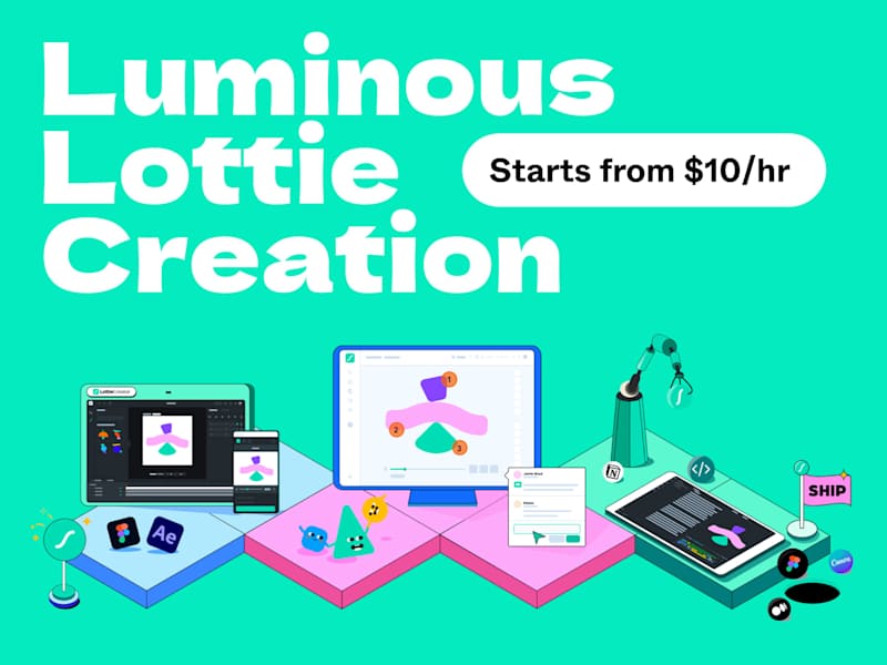 Cover image for Luminous Lottie Creations