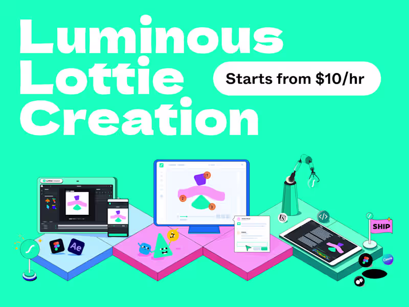 Cover image for Luminous Lottie Creations