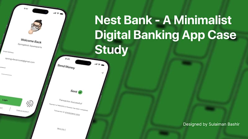 Cover image for NestBank – A Minimalist Digital Banking App Case Study