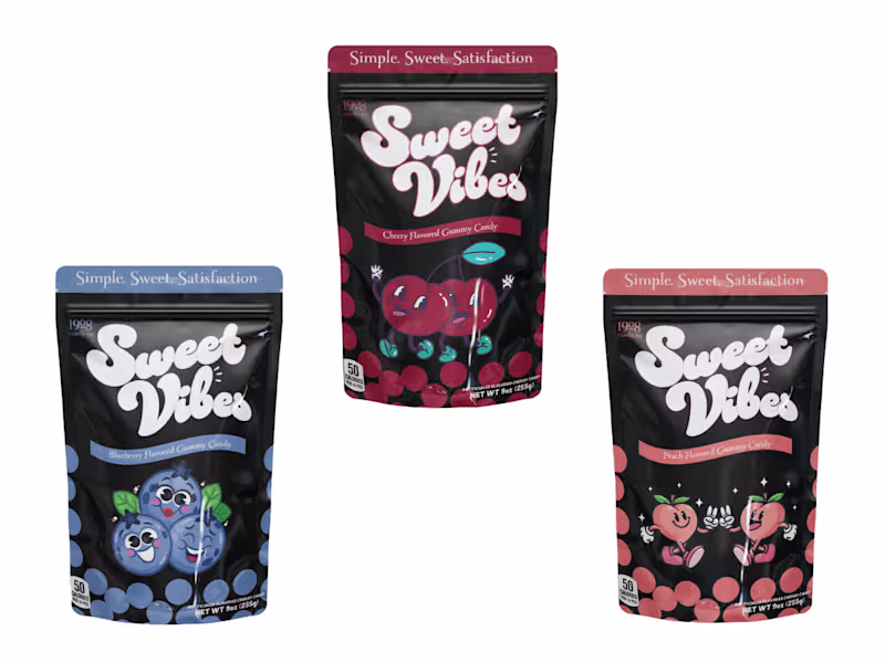 Cover image for Sweet Vibes - Brand Identity, Packaging Design