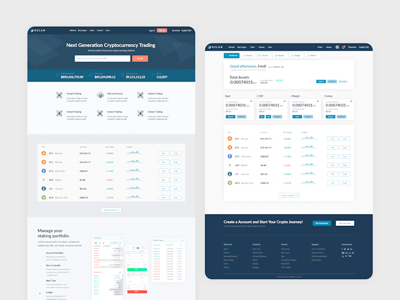 Cover image for Cryptocurrency Exchange Dashboard