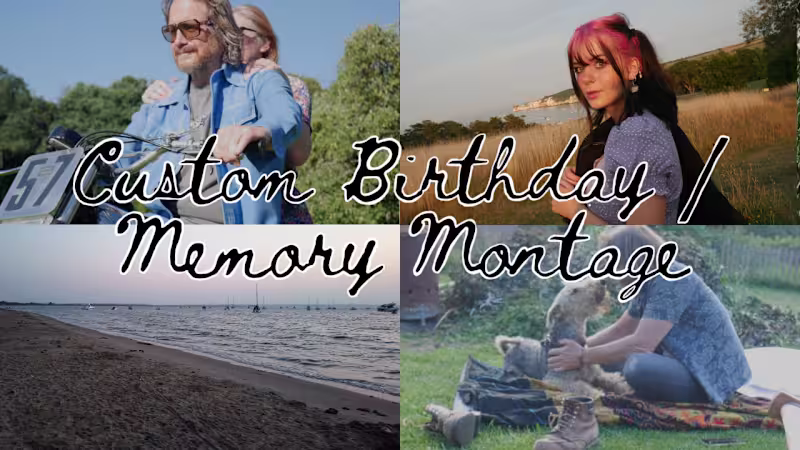 Cover image for Custom Birthday / Memory Montage