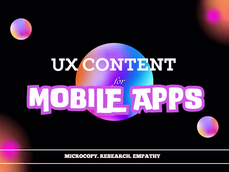 Cover image for Human-Centered Content Design For Mobile Apps