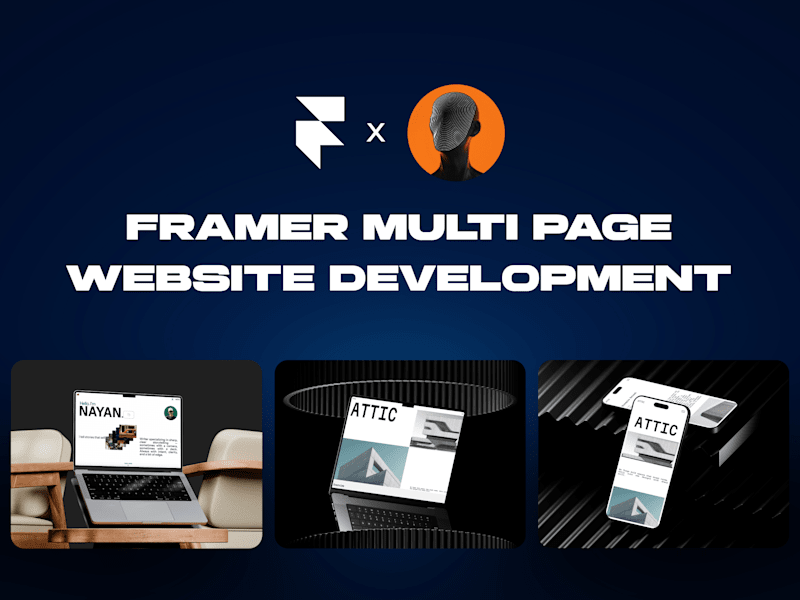 Cover image for Framer • Multi Page Website Development