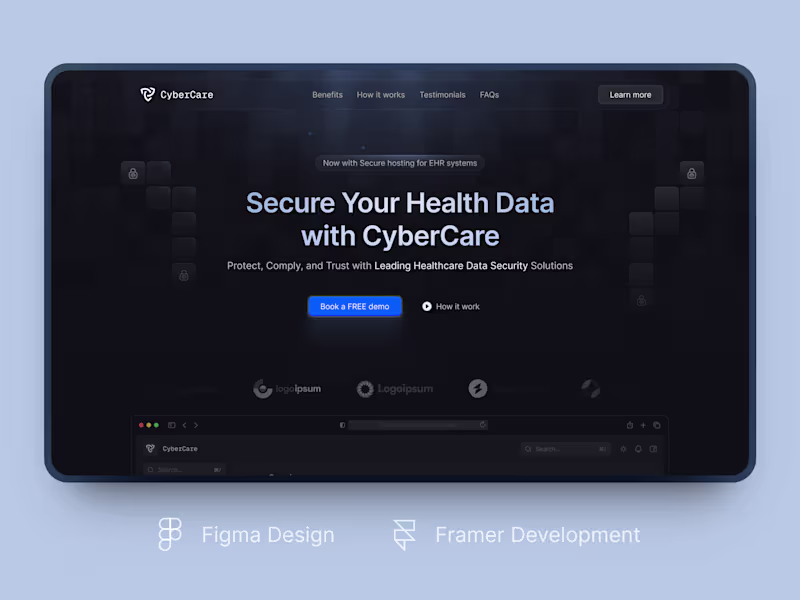Cover image for High-Converting Landing Page in Framer