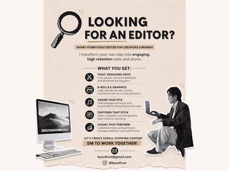 Cover image for Short-Form Video Editor for High Retention Content
