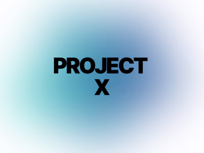 Cover image for Project X