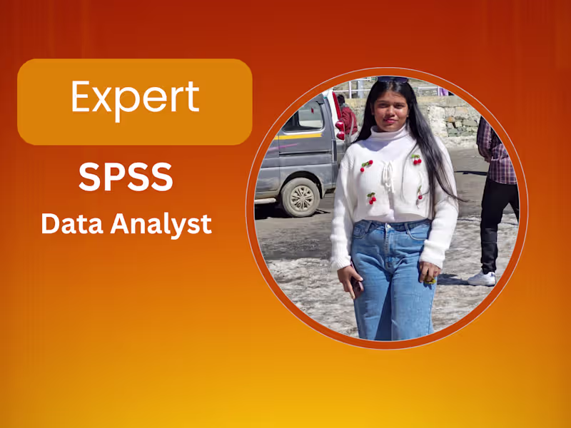 Cover image for I will do data analysis using SPSS and interpretation