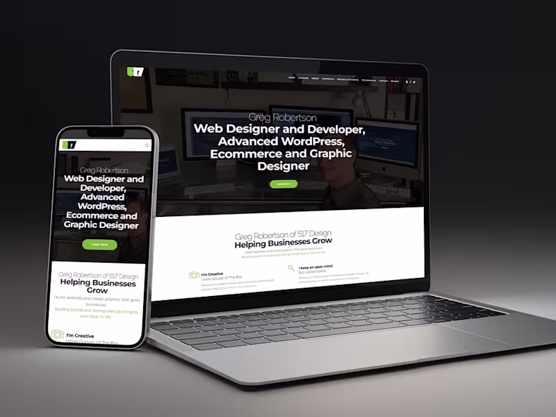 Cover image for 517 DESIGN | 2023 | Non-CMS, Hand-coded, CSS3, HTML5, PHP, & JS