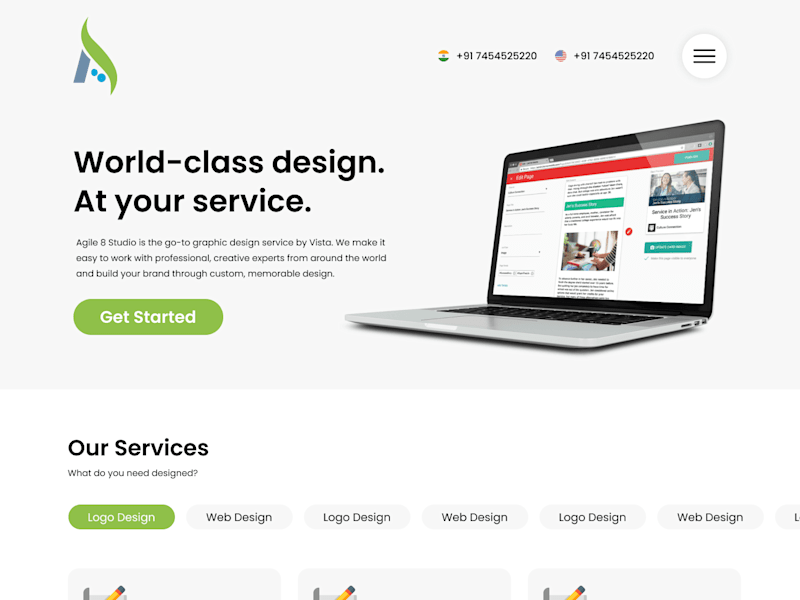 Cover image for Agency Landing Page Design