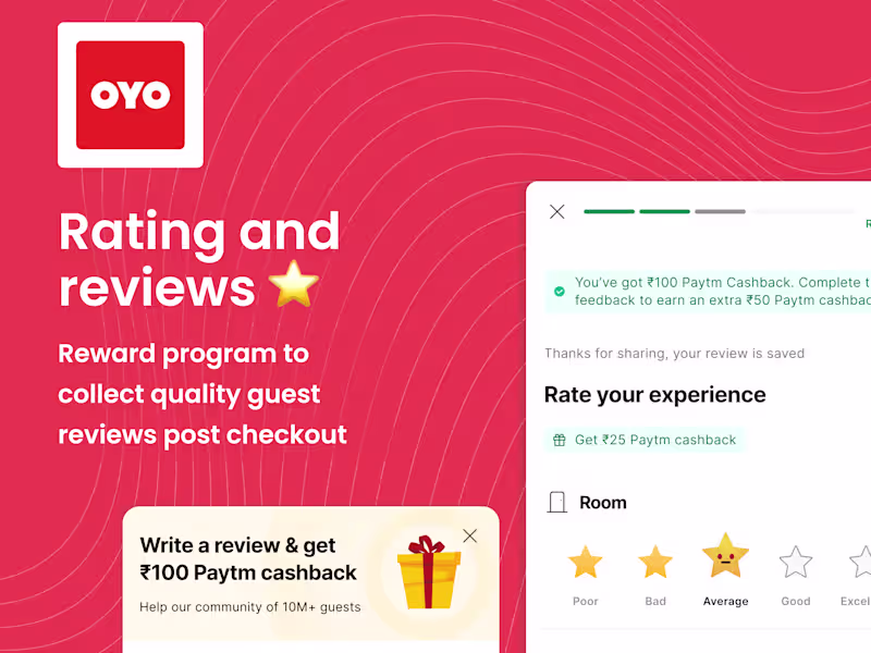 Cover image for OYO - Ratings & Reviews 