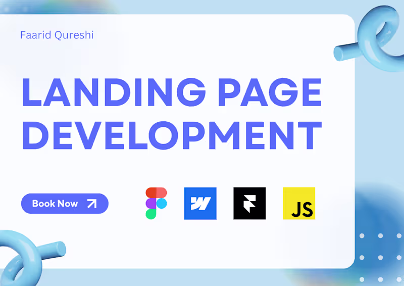 Cover image for Landing Page Design & Development