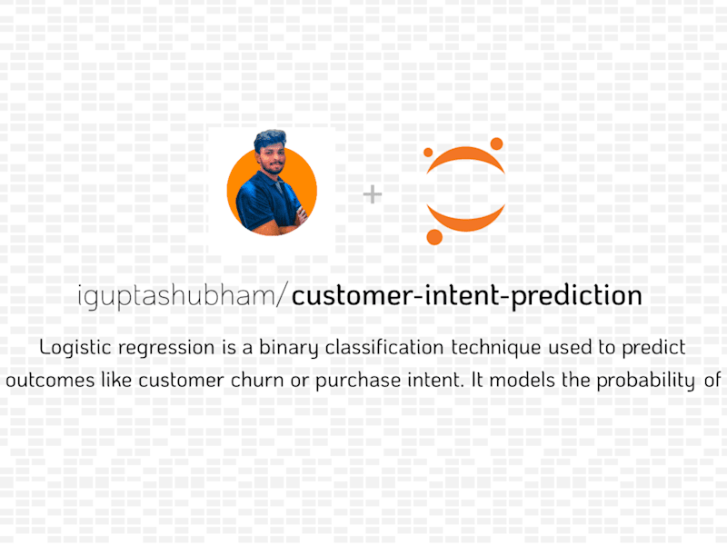 Cover image for GitHub - iguptashubham/customer-intent-prediction: Logistic reg…