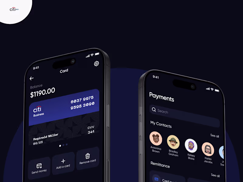 Cover image for Citi Bank Mobile Design language