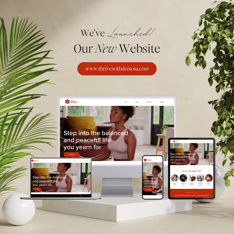 Cover image for Website Launch Announcement for a recent client showing Resp...