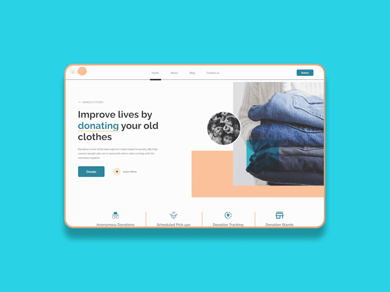 Cover image for Donation Website UX