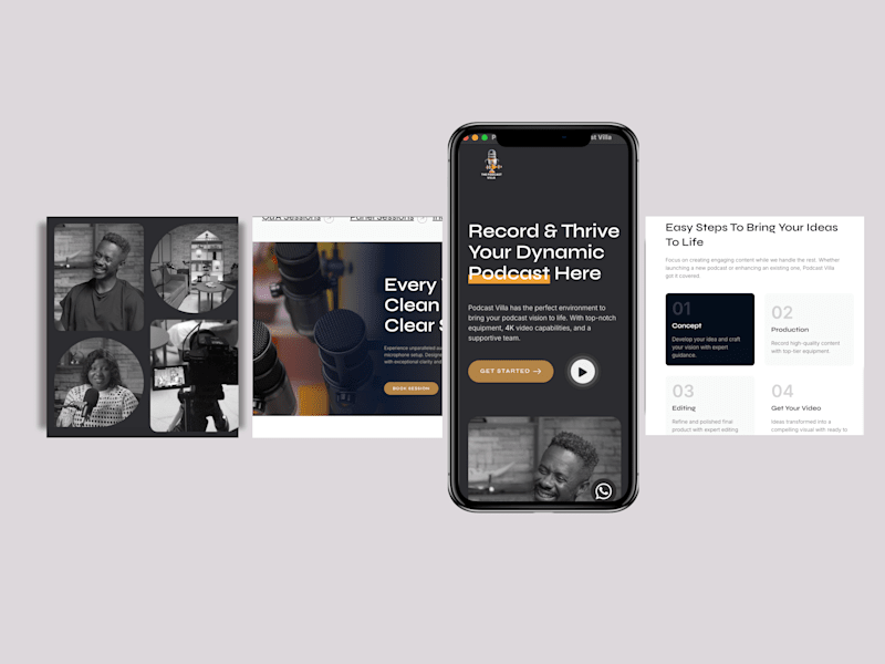 Cover image for Wordpress web design - Podcast Villa