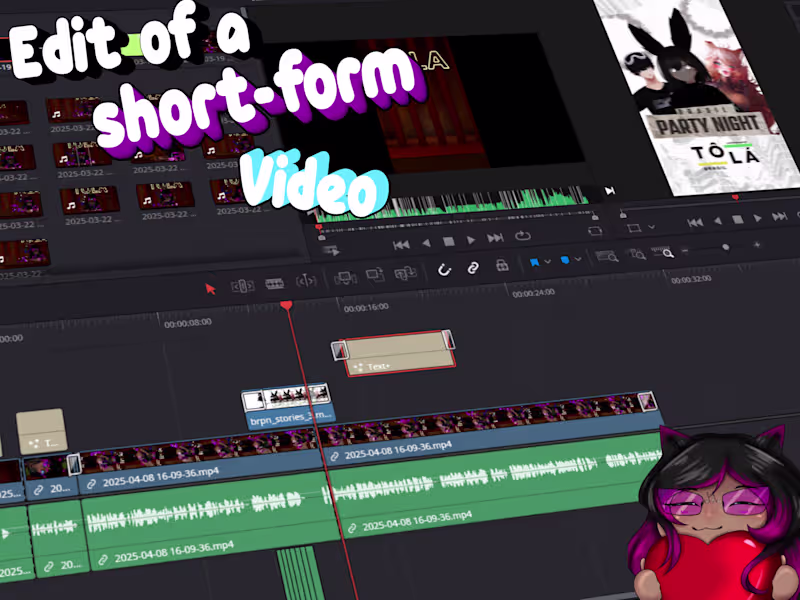Cover image for Short-Form Video Editing for TikTok, Reels & Shorts.