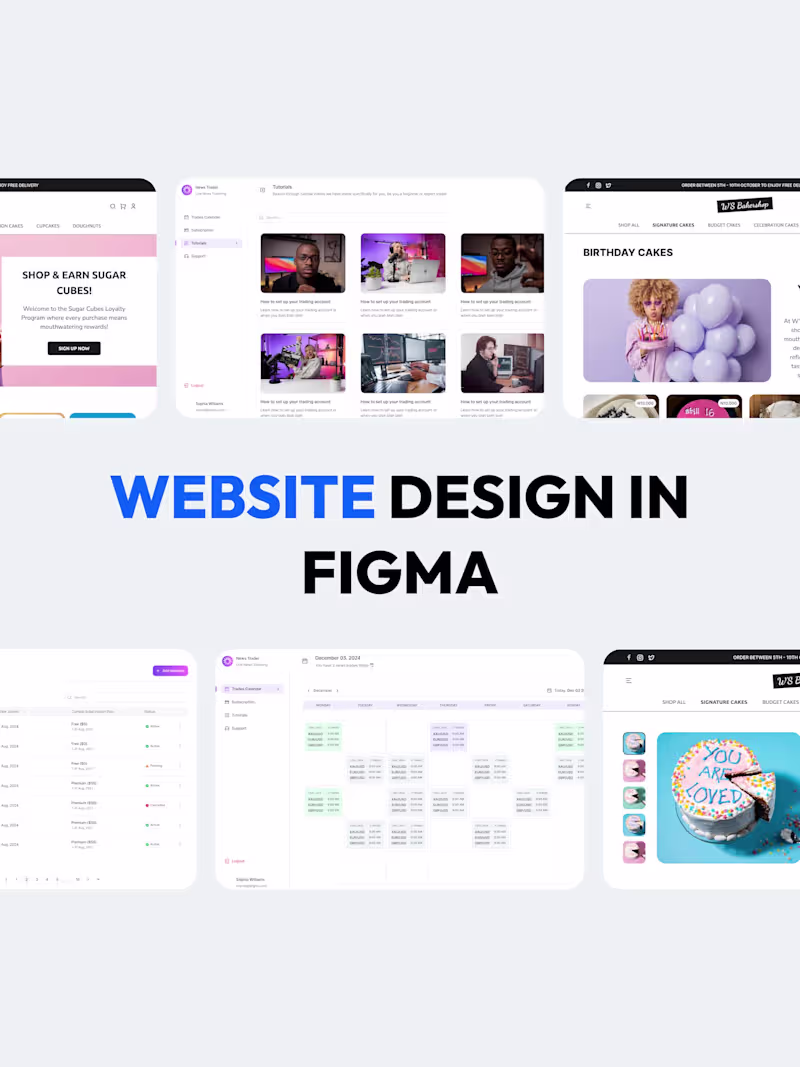 Cover image for Website UI UX Design