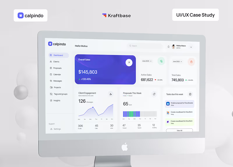 Cover image for SaaS CRM UI/UX Design