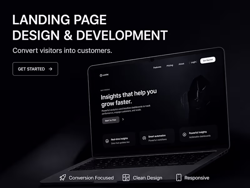Cover image for Landing Page Design & Development