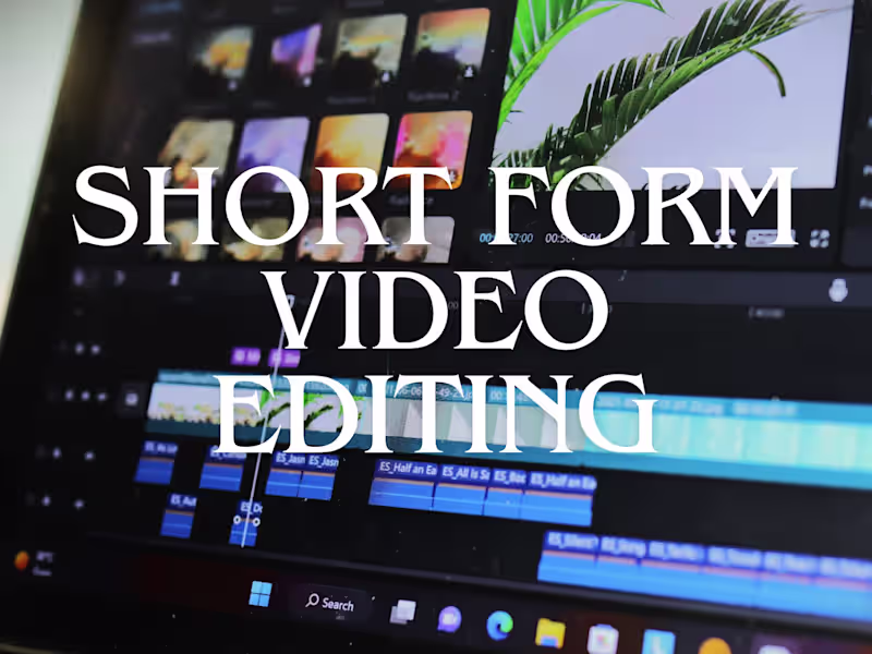 Cover image for Short Form Video Editing for Social Media